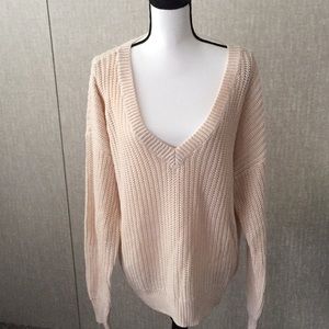 Pink Victoria’s Secret V-Neck Sweater